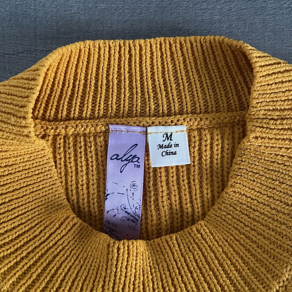 Francesca's Alya Sweater Tank - Gold (Like New) - Picture 3 of 3